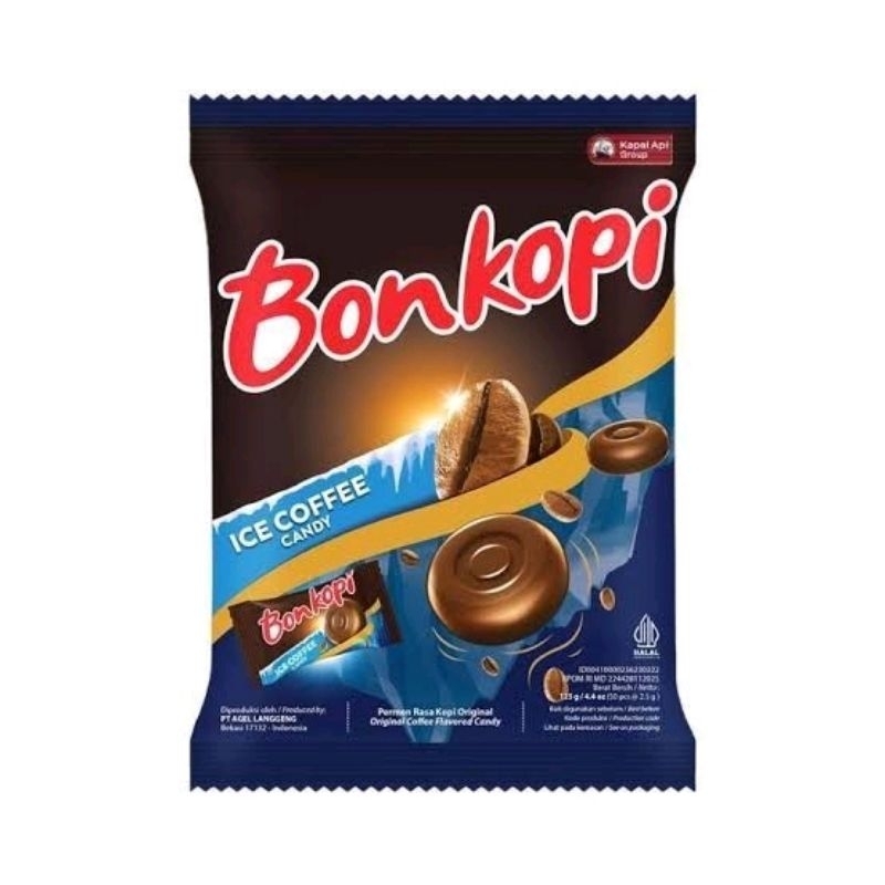 

Permen Kapal Api Bonkopi isi 50 pcs ( 125 gr ) rasa original coffee ice coffe