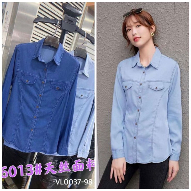 kemeja jeans import wanita