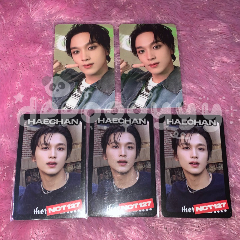PHOTOCARD HAECHAN SELCA CONCEPT NCT 127 AY-YO TRADING CARD B BLACK VER