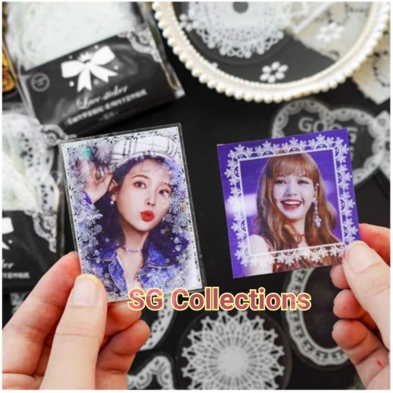 

1pcs S013 Sticker mini lace series / sticker bordir transparan aesthetic deco journal scrapbook hiasan diary