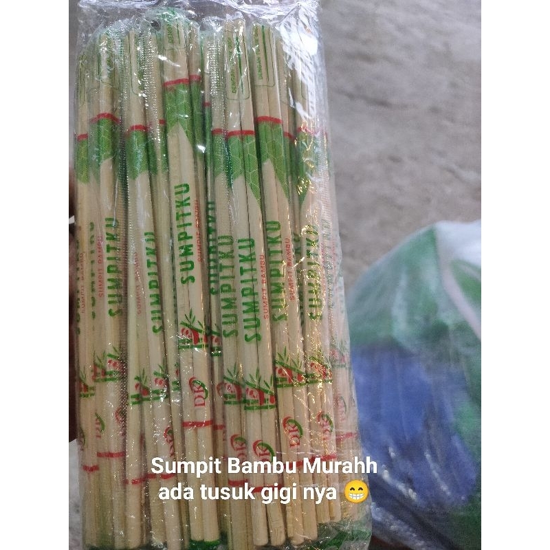 SUMPIT BAMBU MURAH / SUMPIT BAMBU ECERAN / SUMPIT PANDA/ SUMPIT BAMBU.. Sumpit bambu steril / sumpit