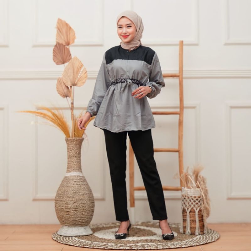 Baju koko Atasan muslim Tunik muslim Blus muslim koko koko jumbo couple keluarga sarimbit