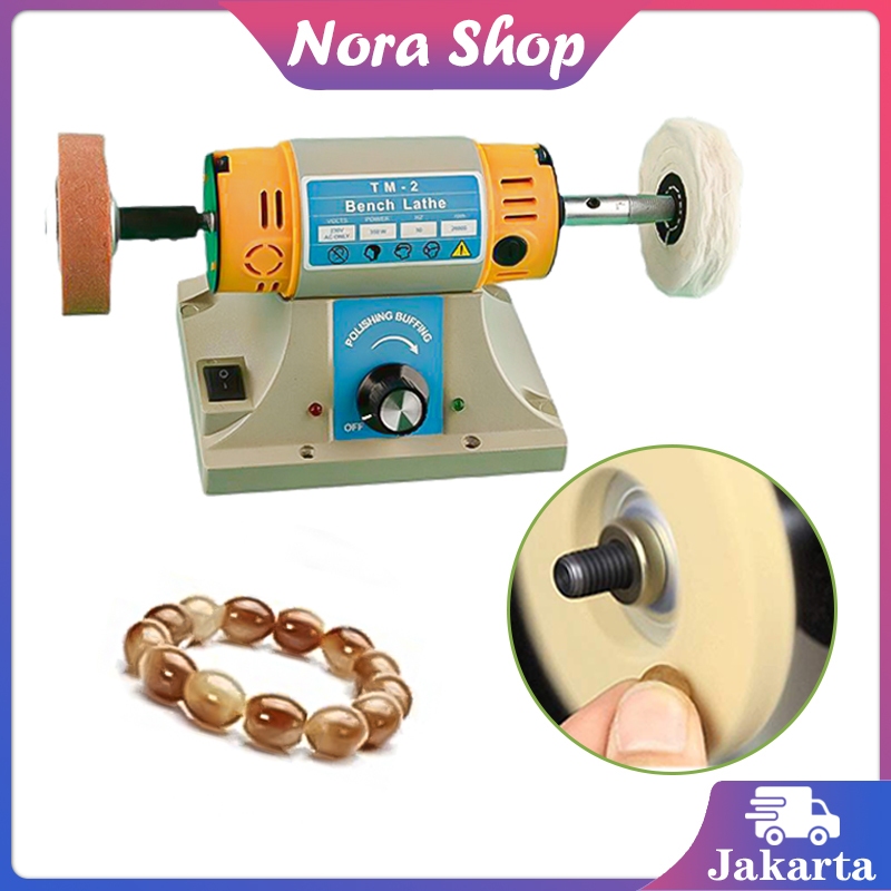 Bench Grinder Mesin Gerinda Duduk Mesin Gerinda Poles Mesin Poles Batu Akik Gerinda Duduk Mini Tm-2 