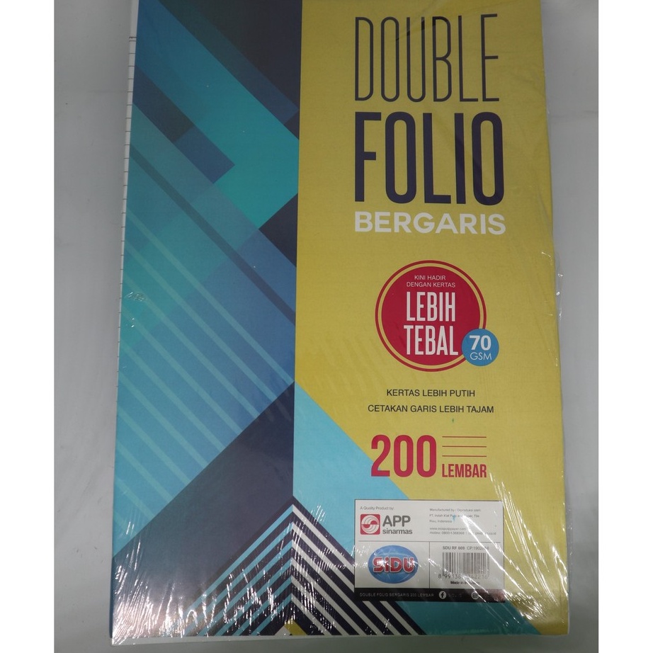 

Double Folio Sidu 2 Lembar