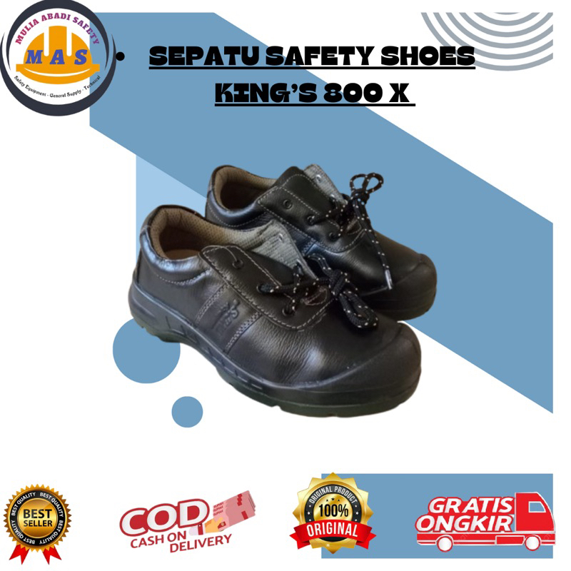 Sepatu Safety Shoes King's Kws 800 X / Sepatu Safety Pendek / Sepatu Safety Proyek / Sepatu Safety K