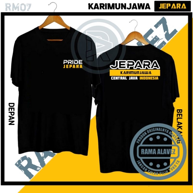 KAOS FASHION PRIA ATAUPUN WANITA DESAIN TULISAN PRIDE JEPARA KARIMUNJAWA INDONESIA / RMO7