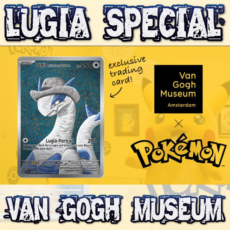 KARTU POKEMON TCG HOLOGRAM SPECIAL LUGIA VAN GOGH MUSEUM