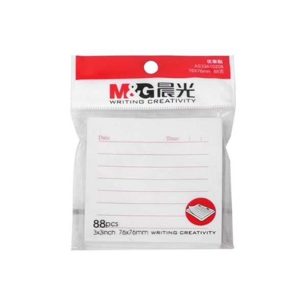 

Sticky Notes M&G Memo Tempel Garis 76 x76 mm isi 88 lembar