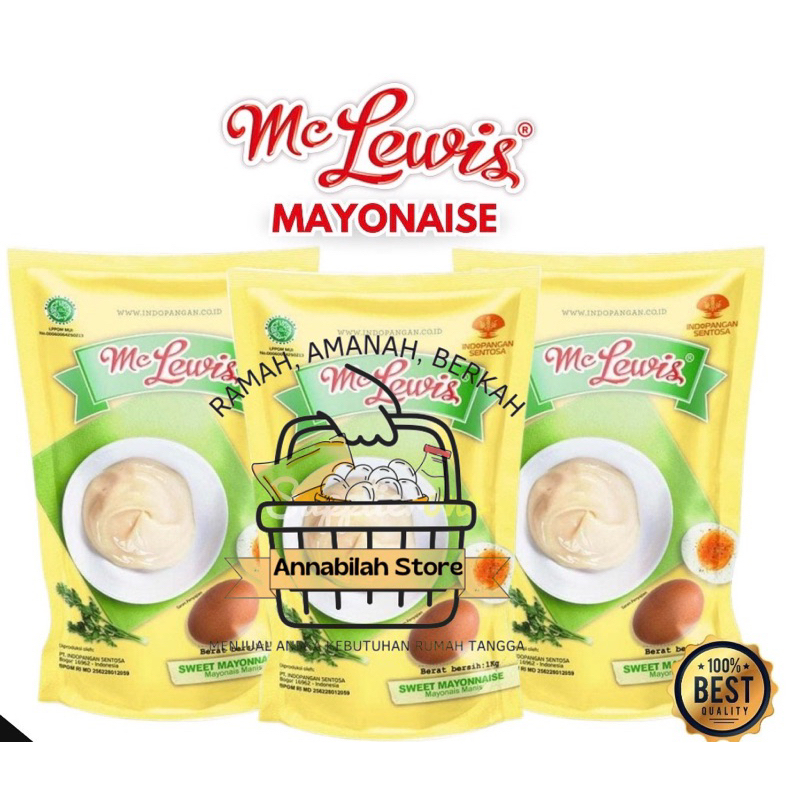 

Mc Lewis Mayonaise Kemasan Pouch 1kg Mayones Terlaris Mayonnaise