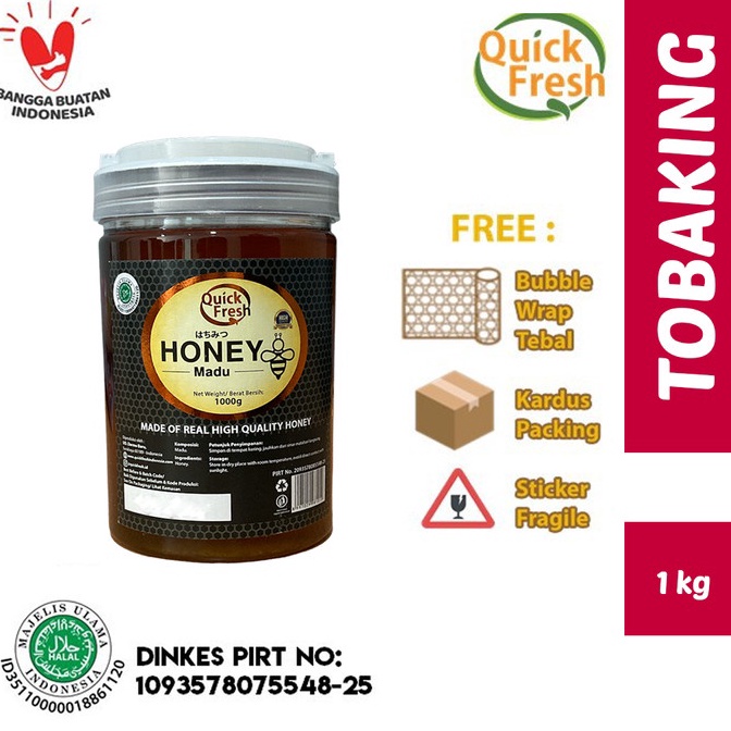 

K52 Madu Murni Asli Quick Fresh Honey 1kg Bucket Plastik Good product