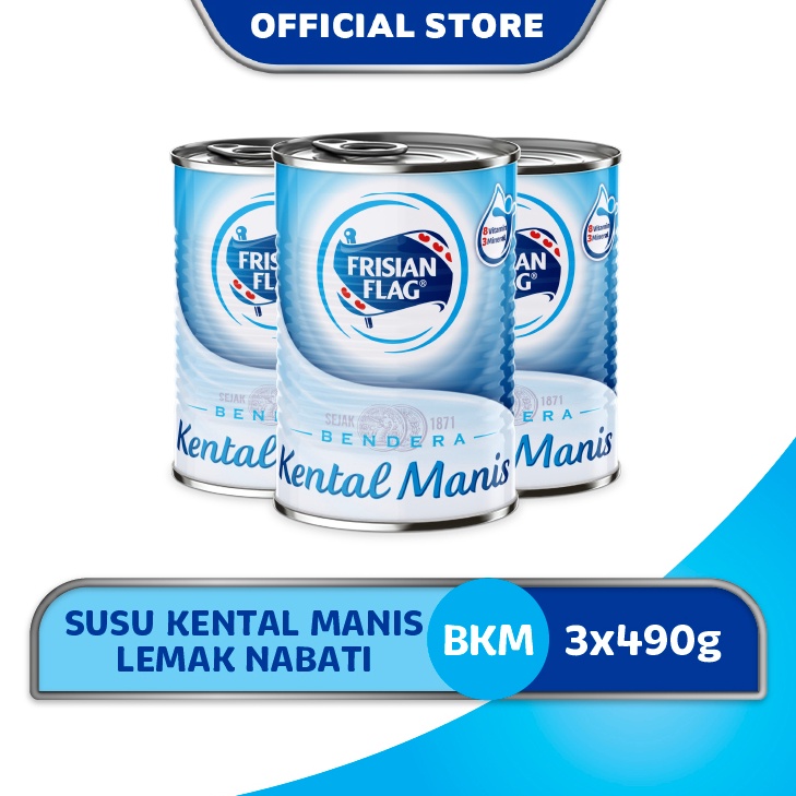 

F8 Frisian Flag Bendera Kental Manis Kaleng 49gr 3 Pcs Only today