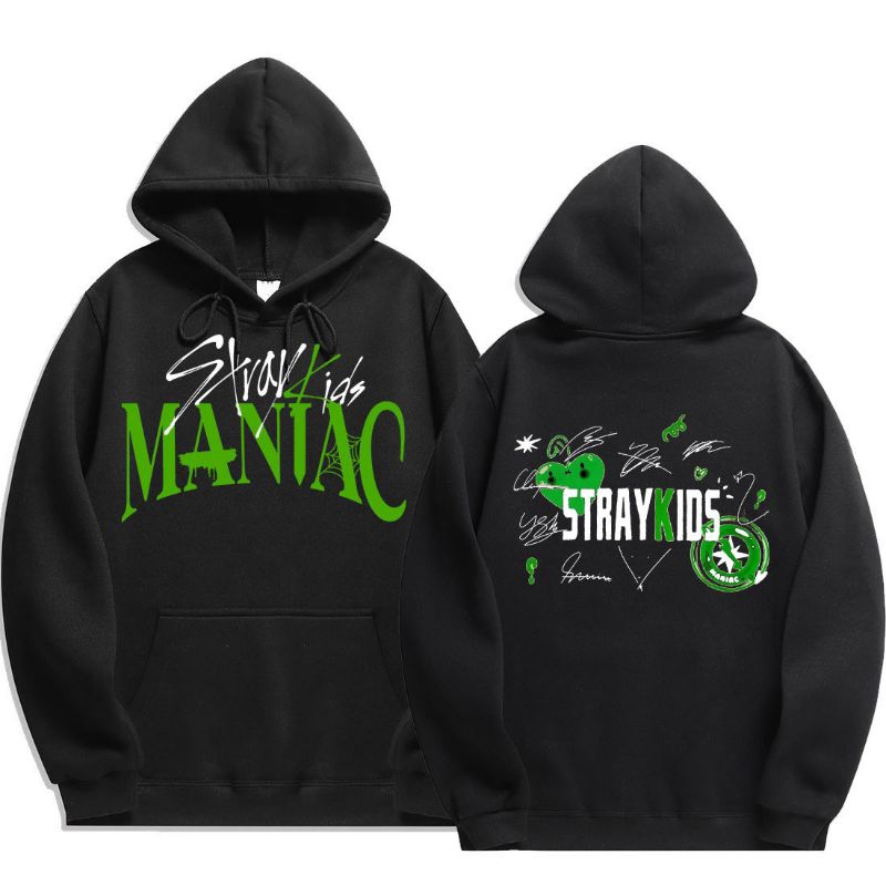 Hoodie Stray kids Maniac Oversize Concert Kpop Jisung Felix Seungmin Changbin Sweater Hoodie Jumper 