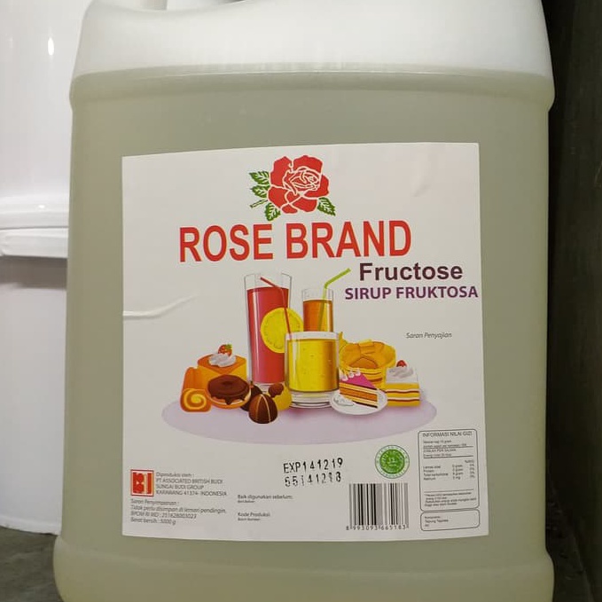 

H97 gula cair rosebrand 5kg only sirup fruktosa fructose 116