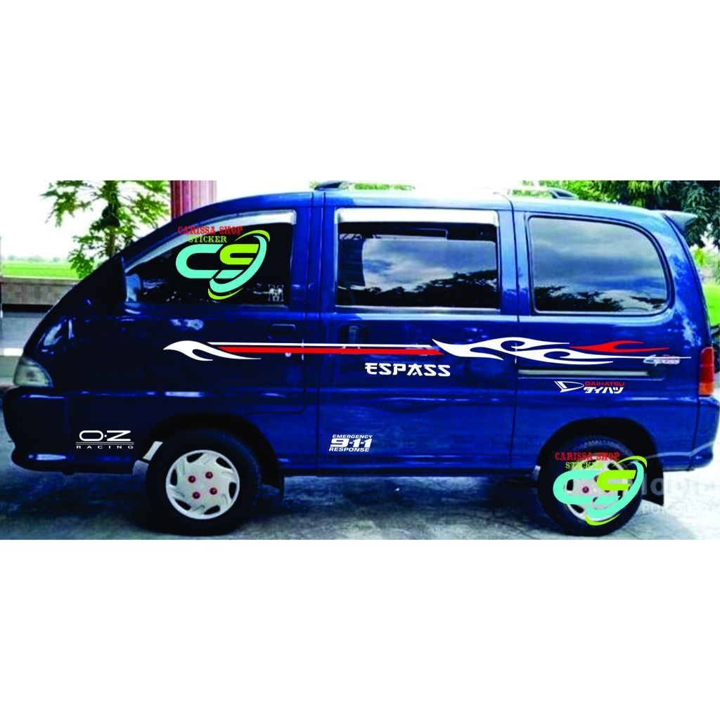 PROMO STICKER CUTTING DAIHATSU ZEBRA ESPAS STIKER TRIBAL MOBIL ESPASS