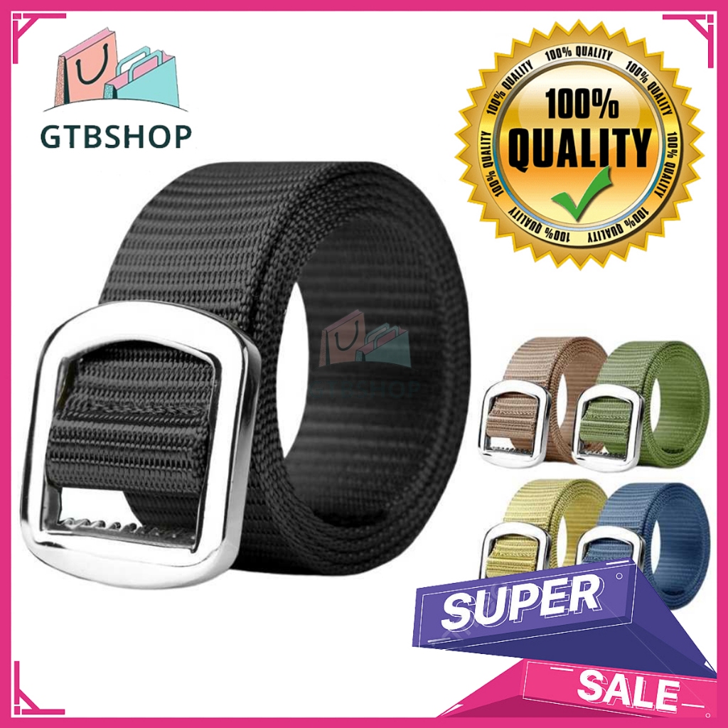 GTBSHOP - Ikat Pinggang Pria Canvas Sabuk Canvas Sabuk Nylon