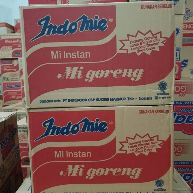 

{ JATIM } Paket 2 Dus Indo mie Goreng /Soto / Ayam Bawang 1 Kardus 40 Pcs