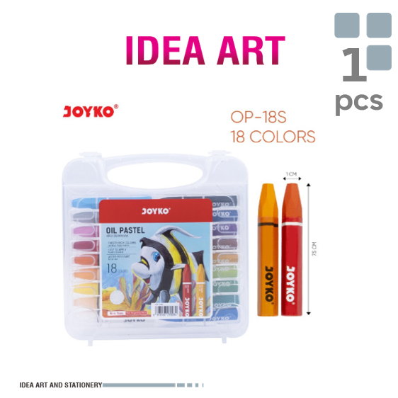 

Crayon Krayon Minyak Oil Pastel Joyko OP-18S 18Warna