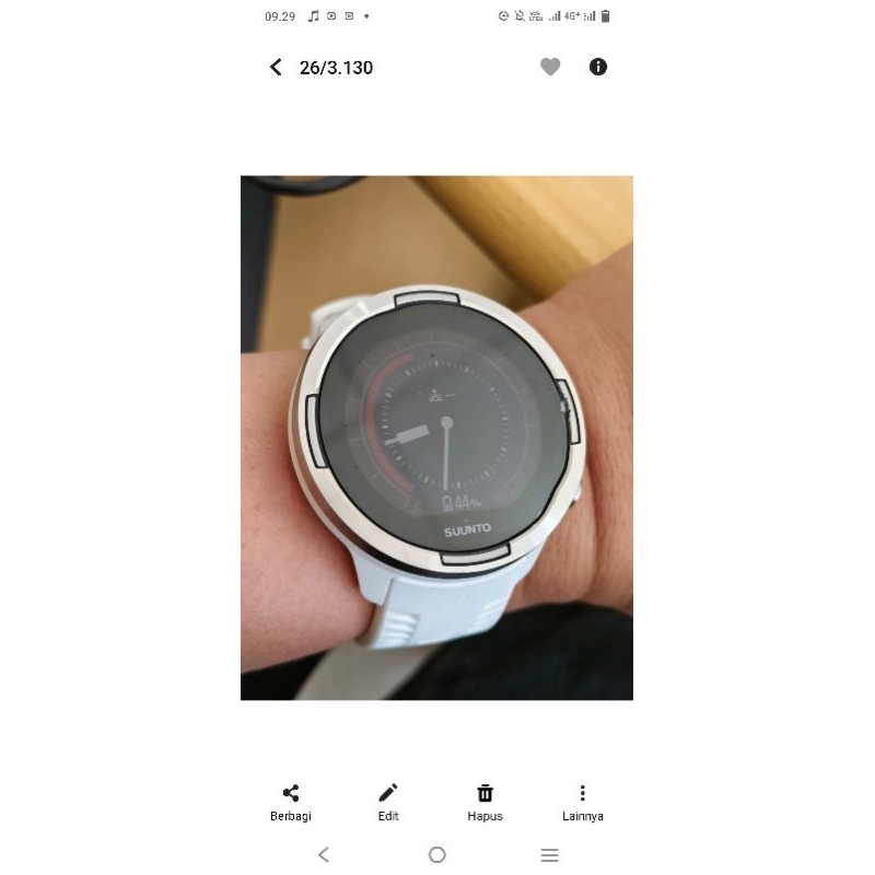 Jam Suunto 9 baro white normal lengkap dusbook