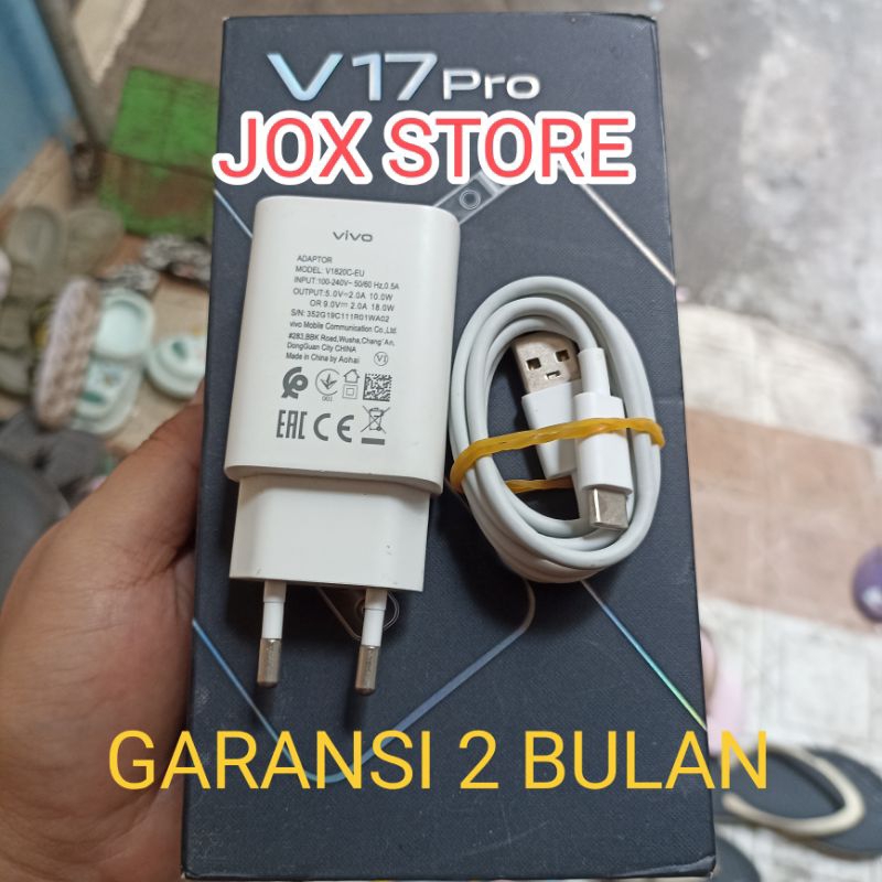 Charger Vivo 18 watt V17 pro v19 S1pro tipe C Bekas Cabutan copotan