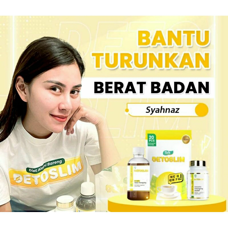 VIRAL Kapsul Pelangsing Badan Detoslim Original Isi 30 Kapsul