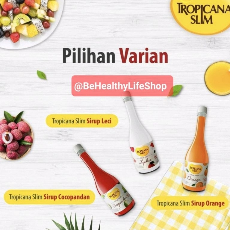 

R33ady Tropicana Slim Sirup 75 ml BEBAS GULA Big Discount