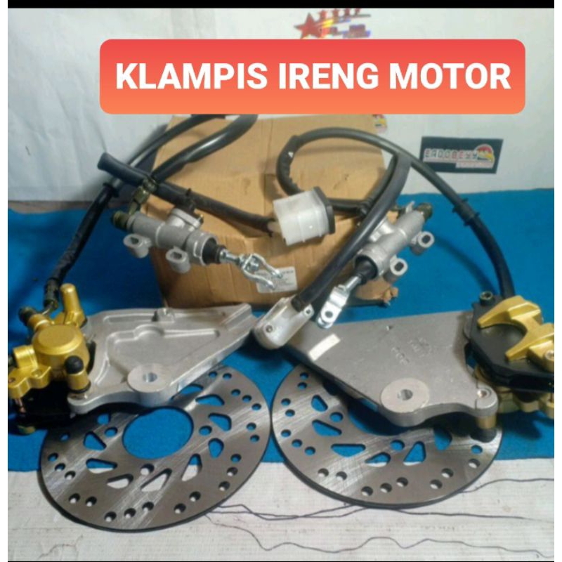 REM CAKRAM DEPAN ASSY KOMPLIT MASTER REM SET SUPRA X 125 REAR KLAMPIS
