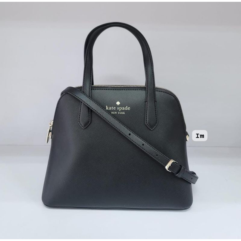 tas KS schuyler medium dome satchel saffiaono pvc Black