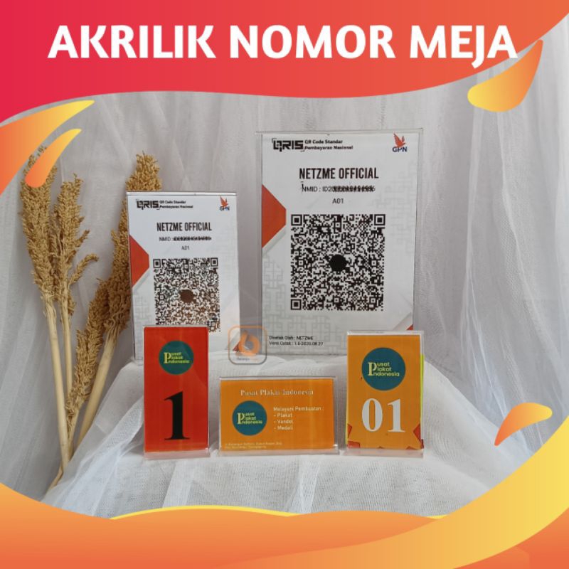 

AKRILIK NOMOR MEJA | ACRYLIC DISPLAY | CARD DISPLAY MODEL T POTRAIT DAN LANDSCAPE 1 DISPLAY