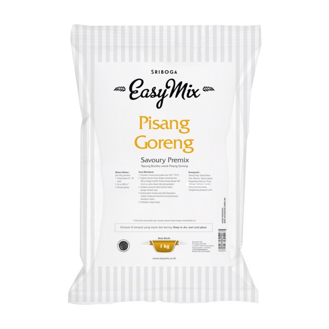 

Easymix Pisang Goreng 1kg sriboga tepung premix