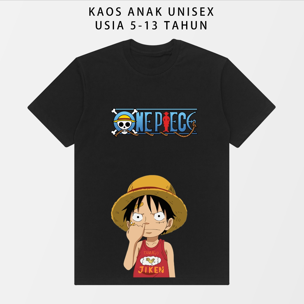 Kaos Anak Luffy t shirt anak luffy kaos oblong luffy