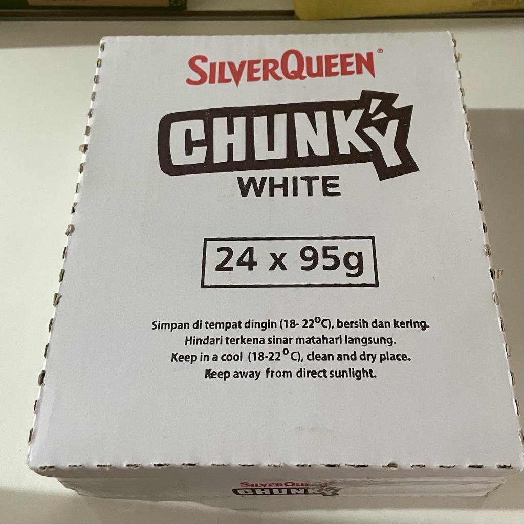 

SILVERQUEEN CHUNKY BAR 95 GR (1 BOX / 24 PC )