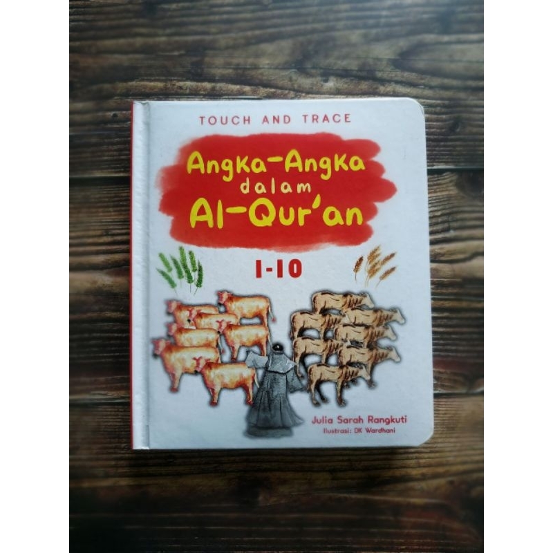 Boardbook Angka-Angka dalam Al Qur-an Touch and Trace Ready Stock