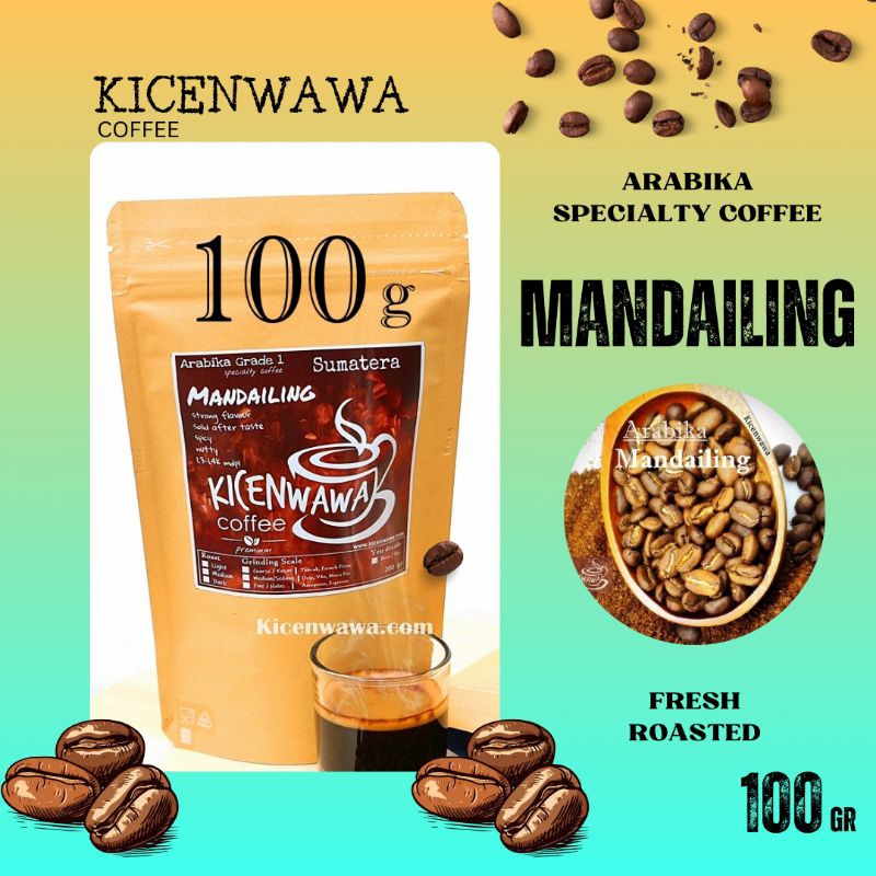 

Kopi Mandailing 100gr / Specialty Coffee / Biji Kopi Premium