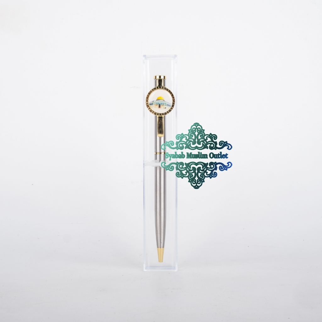 

Pulpen gubah madinah\pulpen Qubah madinah/ pulpen kubah nabawi madinah stainless steel original.