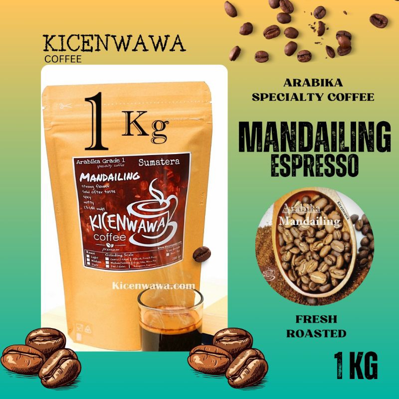 

Kopi Mandailing Espresso 1kg / Specialty Coffee / Biji Kopi Premium