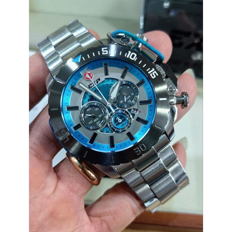 expedition chronograph E3002mc ori bekas full set full link cukup mulus siap pakai
