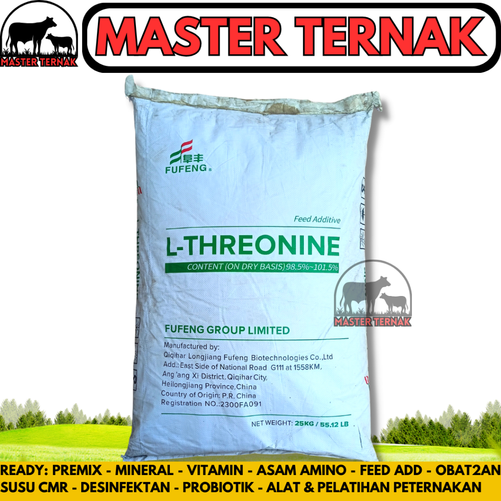 THREONINE 1 KG FUFENG - L THREONINE TREONIN THREONIN ASAM AMINO ESENSIAL FUFENG
