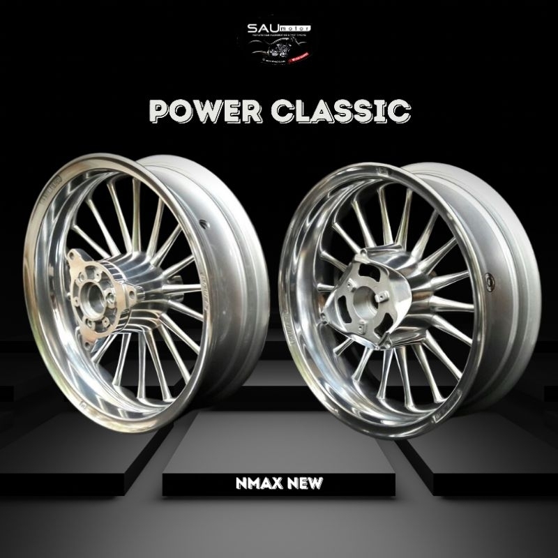 Saumotor Velg Nmax New Power Classic Velg New Nmax Tahun 2020 2021 Tapak Lebar 3.50 / 4.00 Ring 13