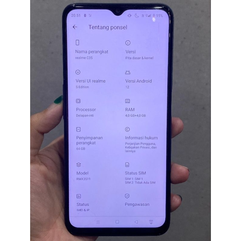 SECOND REALME C35 4/64GB