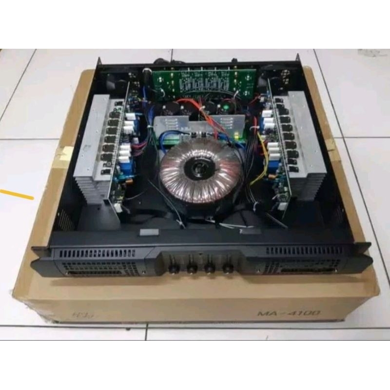 POWER 4 CHANEL POWER ARRAY MEGAVOX 4100 POWER BUILD UP BUKAN ASHLEY
