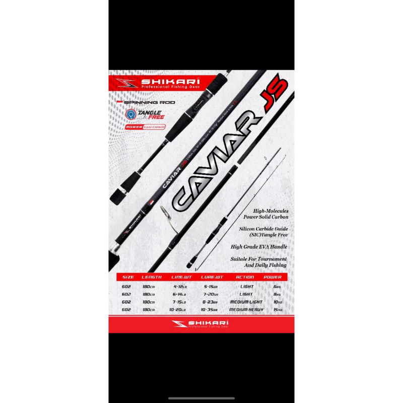 joran shikari caviar 180 js