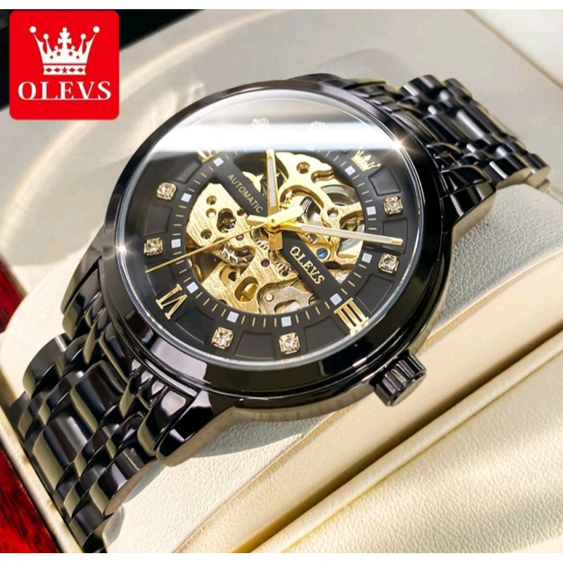 OLEVS JAM TANGAN AUTOMATIC PRIA ANTI AIR