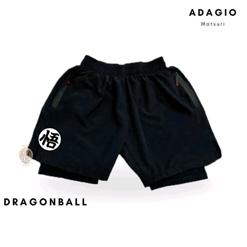 CELANA PENDEK ANIME DRAGONBALL GOKU/ Celana Anime Dragonball/Celana Training/ Celana Olahraga Anime