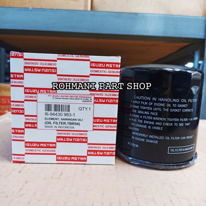 FILTER OLI/OIL FILTER PANTHER 25 TBR54 Original