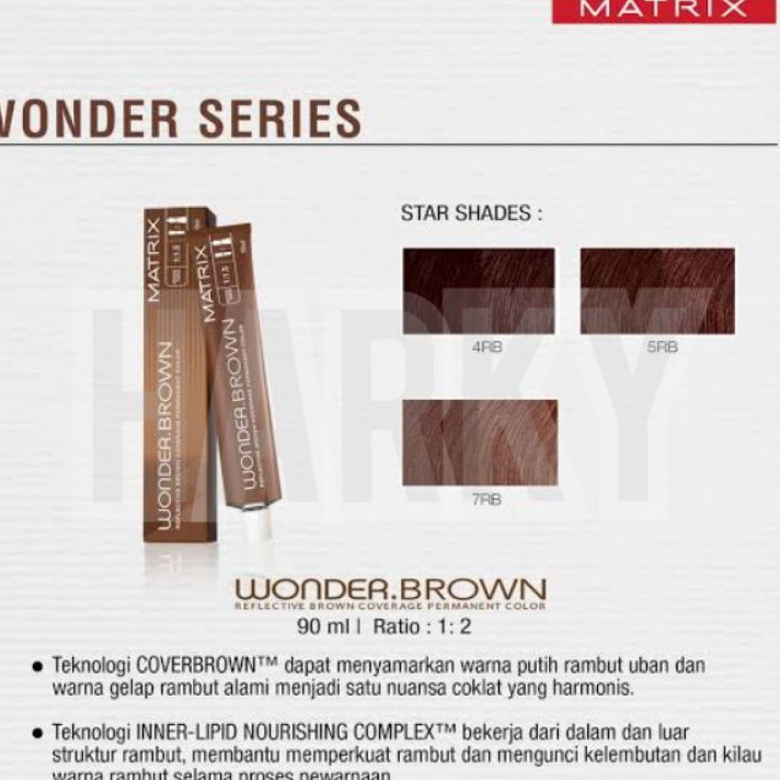 Harga Termurah Matrix Wonder Brown hair color 9ml  wonderbrown
