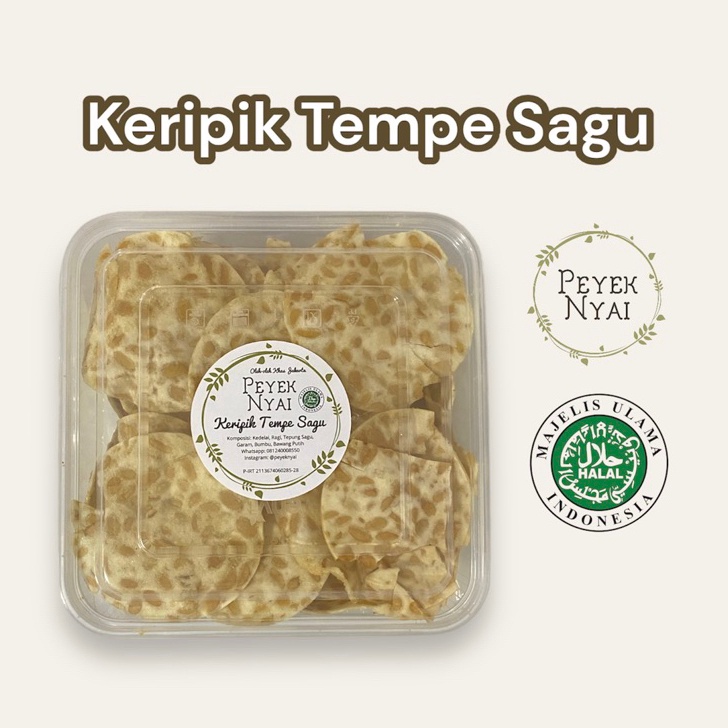 

Terbaru Peyek Nyai Keripik Tempe Sagu LargeToples Kotak Ready Stok