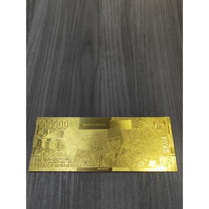 Replika 100.000 Rupiah  Foil Specimen Edition Barang Langka