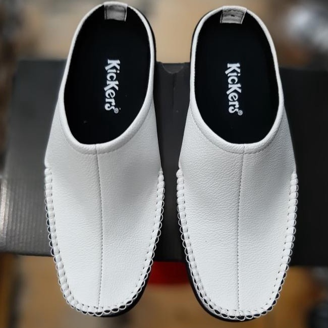 Terkini Sepatu sendal slop bustong habib bahar Kickers Black White sepatu habib rajut