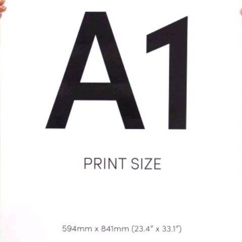 Print Cetak Plotter HVS Ukuran A1 Full Warna