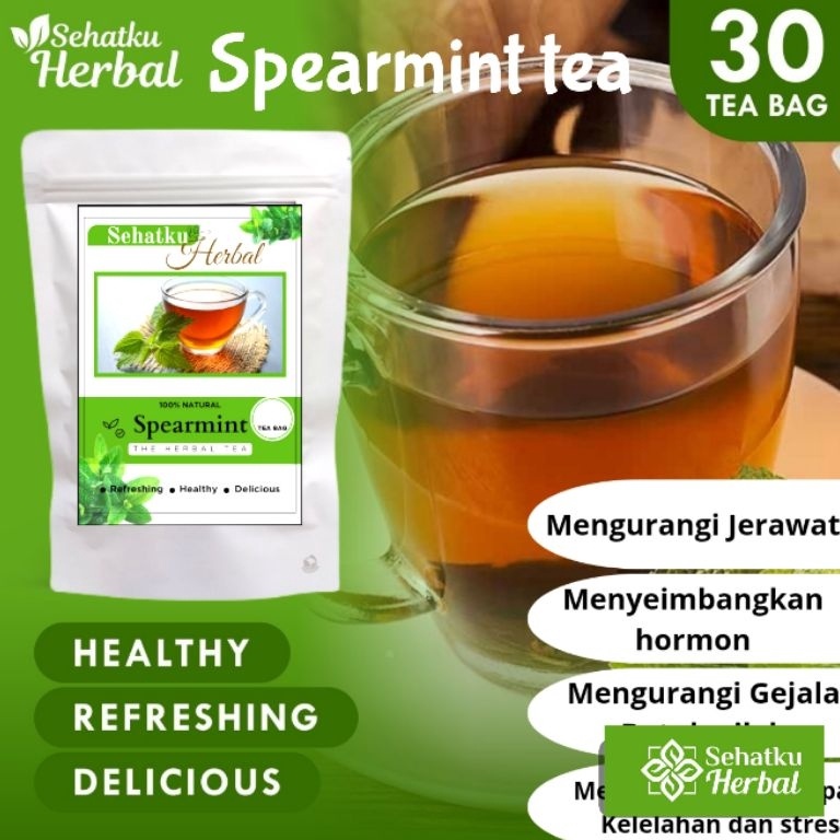 

XPRESS Spearmint leaf tea Teh Herbal Spearmint 5 Gram 3 Tea bag
